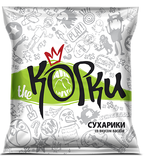 Сухарики со вкусом of wasabi
