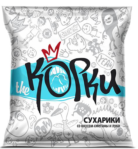 «KORKI» with flavor of sour cream and onion