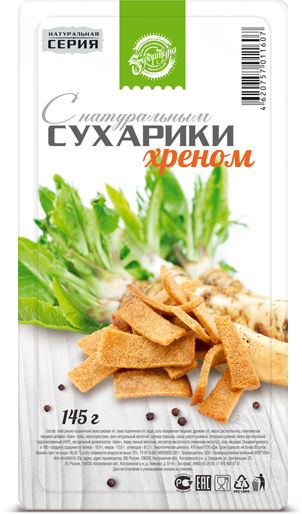 Rusks with horseradish